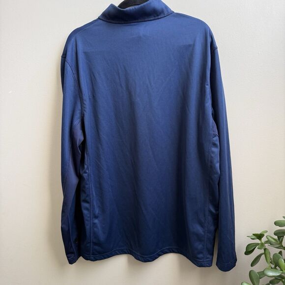 PGA Tour Men's Long-Sleeve 1/4-Zip Shirt Blue Polyester Size XL - Picture 2 of 4